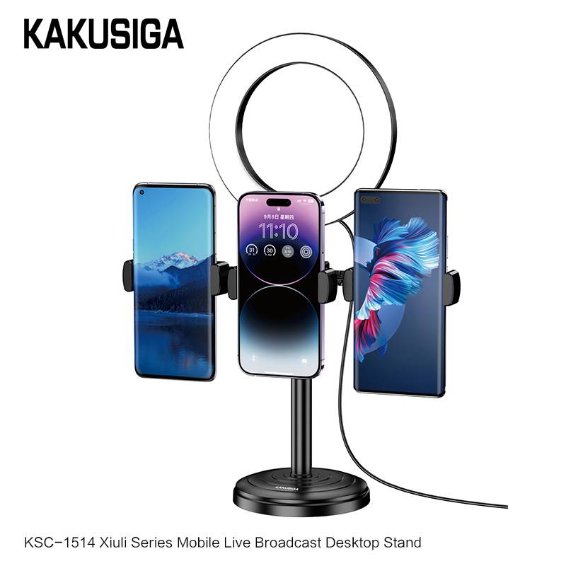 KSC-1514 XIULI three-position fill-light Live broadcast desktop stand